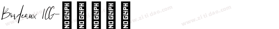 Bordeaux ICG字体转换